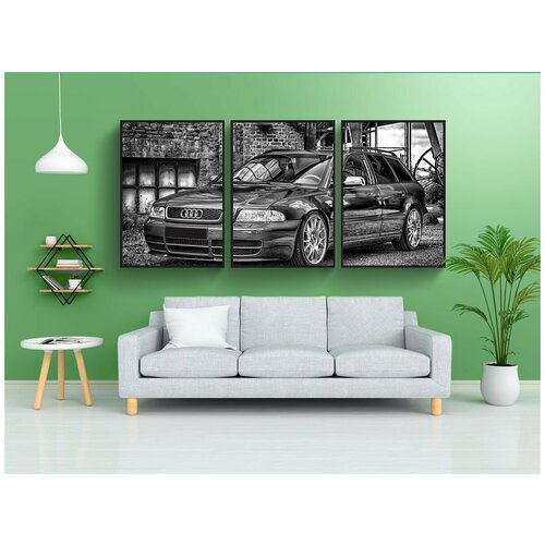 фото Набор модулных постеров для интерьера "audi, машина, спортивная машина" 60x90 см. в тубусе, без рамки lotsprints
