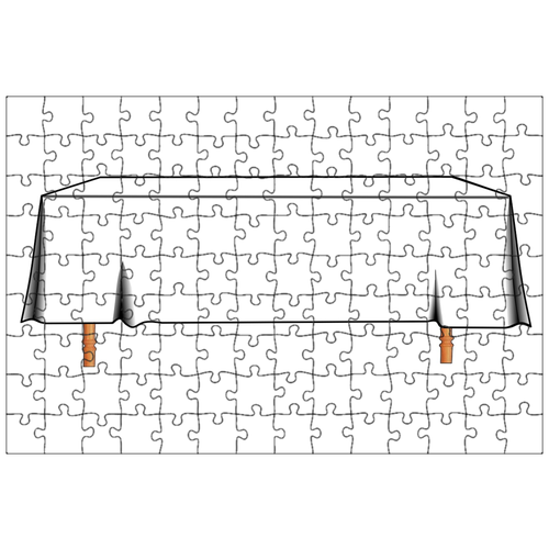 фото Магнитный пазл 27x18см."таблица, скатерть, обеденный стол" на холодильник lotsprints