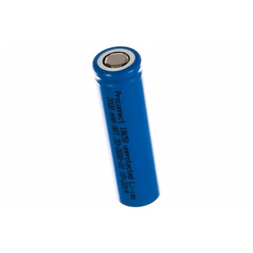 Proconnect (30-2000) Аккумулятор 18650 Unprotected Li-ion 2000 MAH 3.7 В