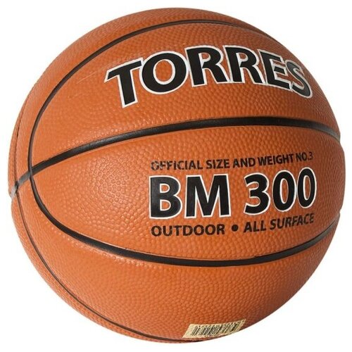 torres мяч баскетбольный torres bm300 р 6 Мяч баскетбольный Torres BM300 арт. B02013, р.3, оранжевый