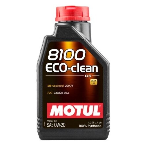 фото Моторное масло motul 8100 eco-clean sae 0w-20, 1 л.