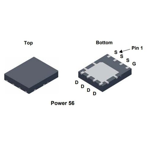 Микросхема FDMS86101 N-Channel MOSFET 100V 60A POWER56