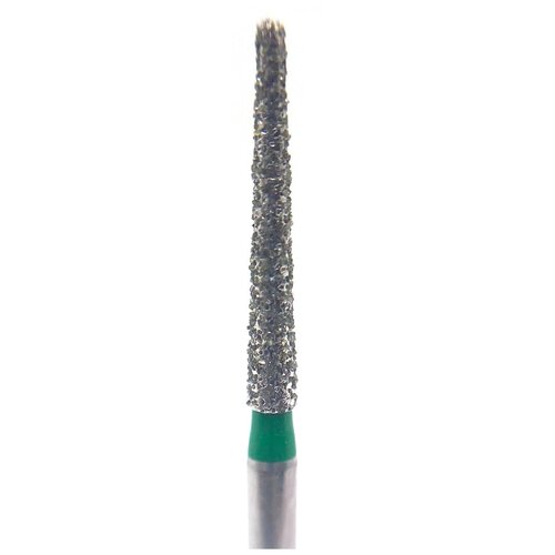 Бор алмазный Ecoline E 850 C, конус закругленный, под турбинный наконечник, D 1.6 мм, зеленый