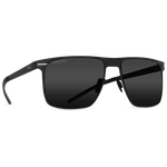 Титановые солнцезащитные очки GRESSO Remy - квадратные / черные - изображение