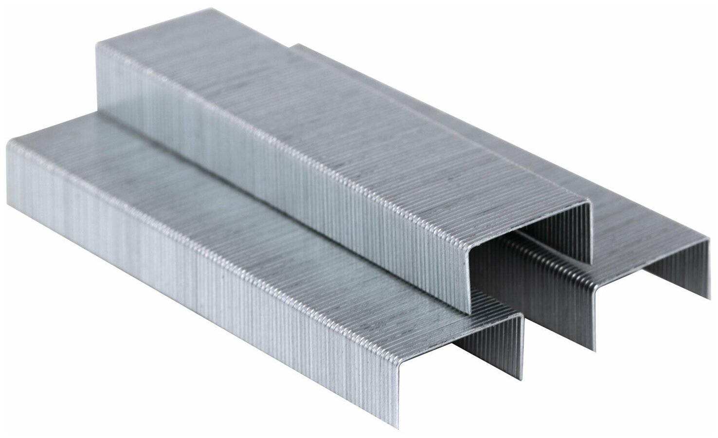 Скобы BRAUBERG № 26/6 (для степлеров 24/6), 1000 штук, экономичные, до 30 листов, 225973 — фото 1