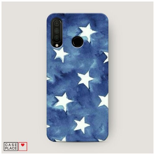 фото Чехол пластиковый honor 20 lite 2020 звезды акварель case place