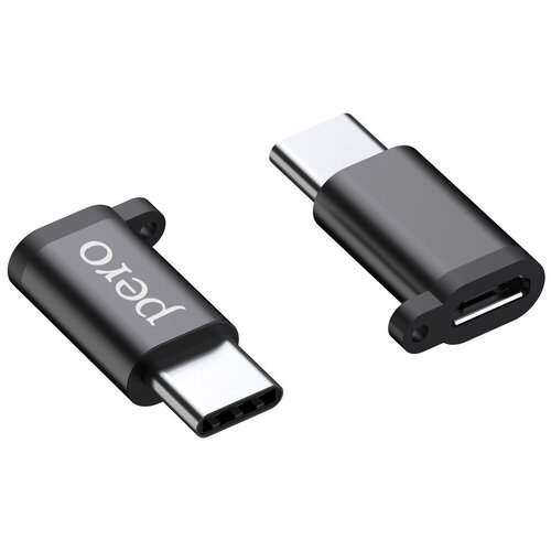 Аксессуар Pero AD01 USB Type-C - MicroUSB Black PRAD01TMBK