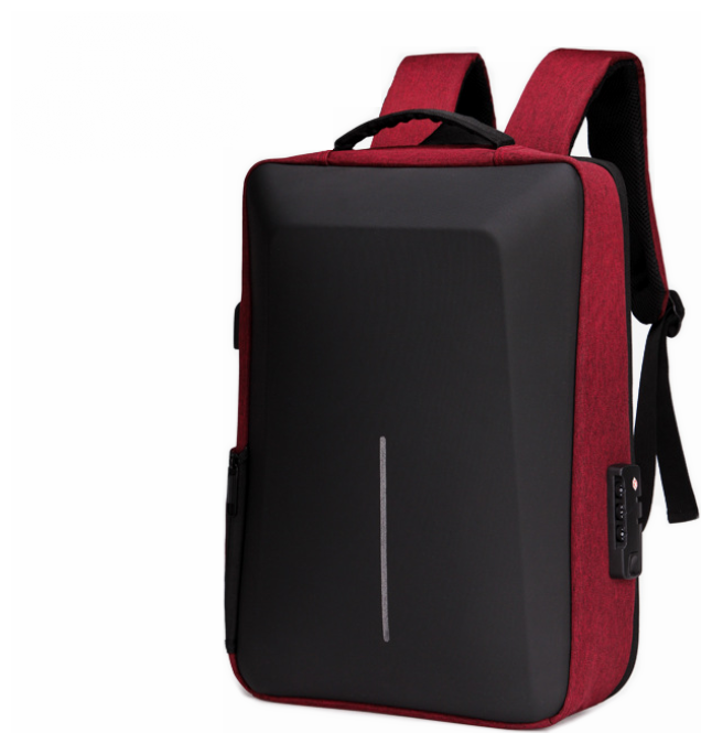 Рюкзак MyPads M8001 многофункциональный с жесткой оболочкой из качественной водоотталкивающей ткани для ноутбуков 15.6 дюймов молодежный студенче.