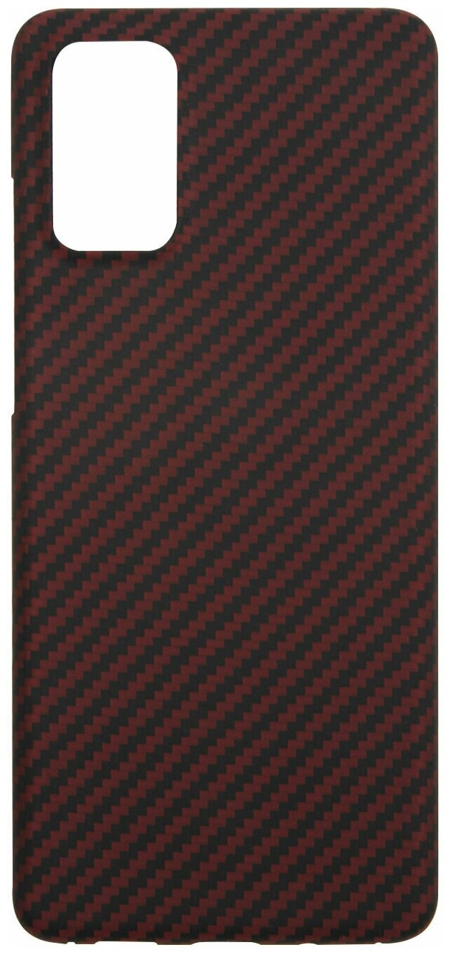 Карбоновый чехол для Samsung Galaxy S20+/Samsung Galaxy S20 Plu, Barn&Hollis, карбон, матовый, красный