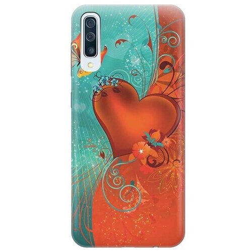 фото Ультратонкий силиконовый чехол-накладка для samsung galaxy a50 / a50s / a30s с принтом "сердце и бабочка" gosso