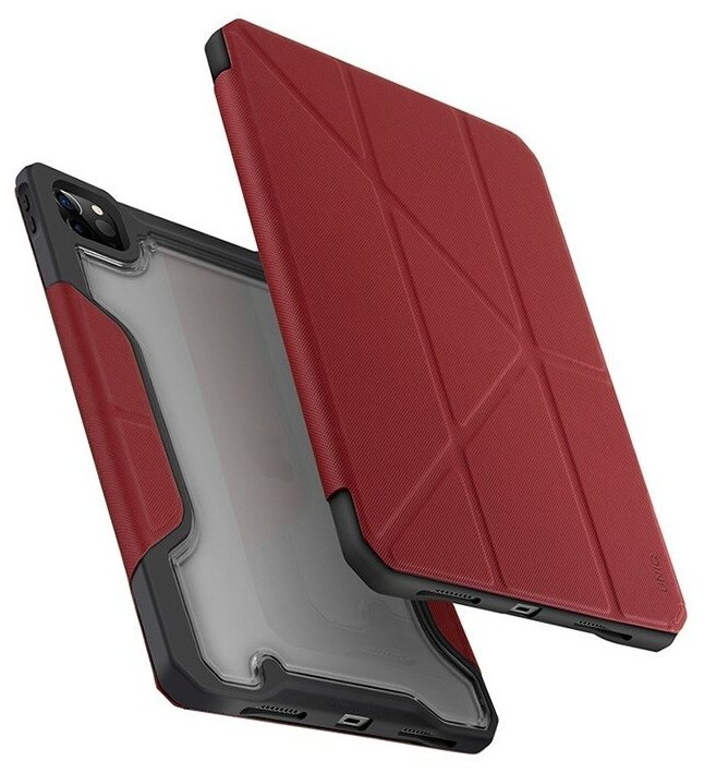 Чехол Uniq Trexa Anti-microbial для iPad Pro 11 (2022/21/20) с отсеком для стилуса, красный