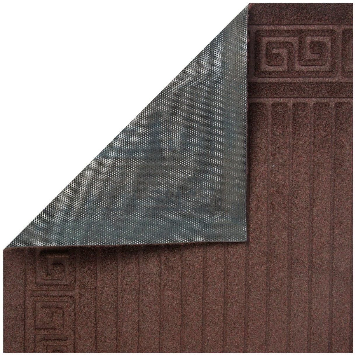 Коврик Inspire Lenzo 50x80 см, полиэфир/резина, цвет коричневый - фотография № 4