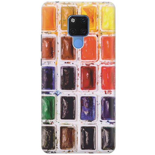 фото Gosso ультратонкий силиконовый чехол-накладка для huawei mate 20 x с принтом "палитра красок"