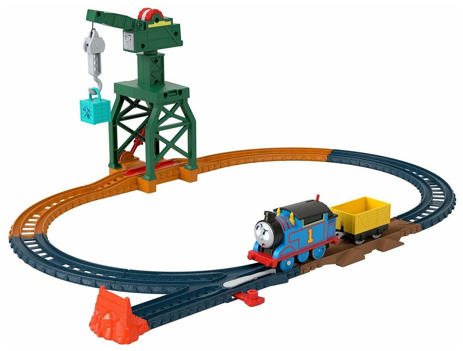 Thomas & Friends Игровой набор "Моторизированная трасса Кран Крэнки", HGY78_HGY79
