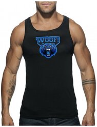 Майка-безрукавка "Woof Tank Top - Black" / Addicted / Черный / Размер L