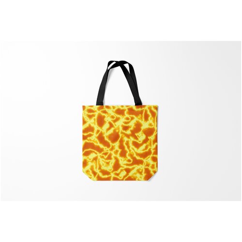 фото Сумка-шоппер / 40х40 см / неоновые принты / разные огненная вспышка burnettie
