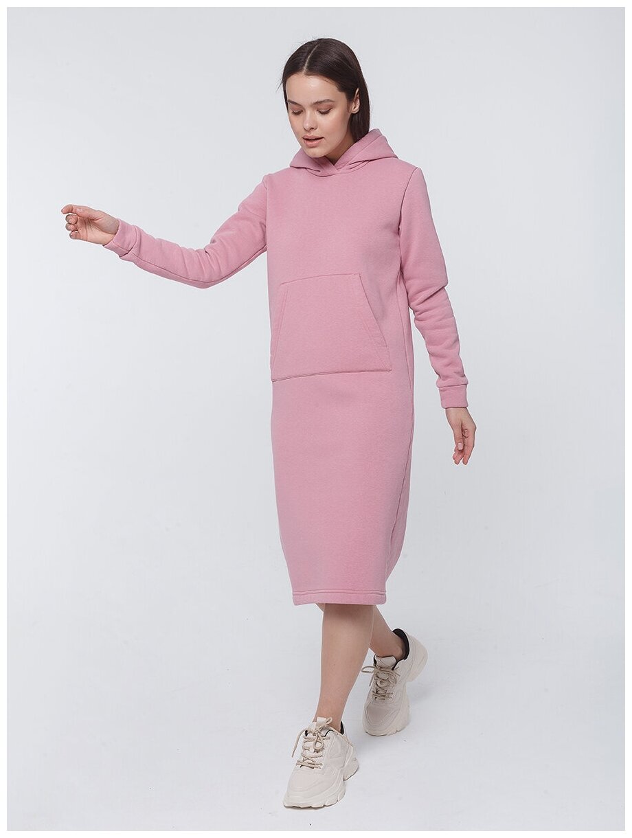 Женское теплое платье с капюшоном IDELINE купить онлайн