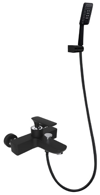 Смеситель для ванны и душа AltroBagno Aperto черный матовый Aperto 0211 NeOp