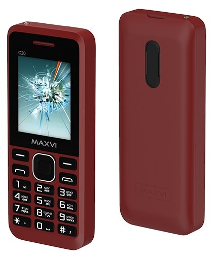 MAXVI Телефон MAXVI C20, красный