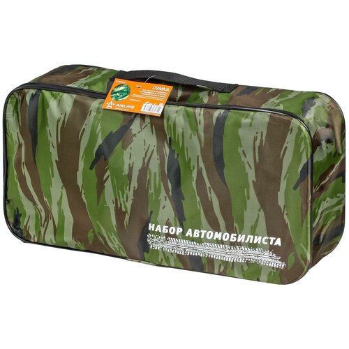 фото Сумка для набора автомобилиста с шелкографией (47*13*23см), камуфляж зеленый камыш airline