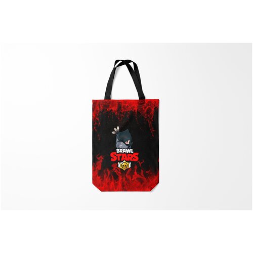 фото Сумка-шоппер / 31х42 см / геймерам / brawl stars crow burnettie