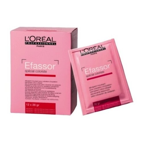 Loreal Efassor Порошок пудра для смывки краски в пакетиках 12 шт*28 гр