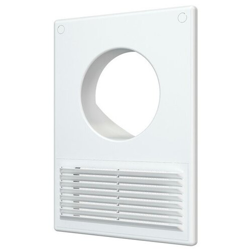 Решетка вентиляционная эра 184х254мм фланец d125 пластик белая 1024₽