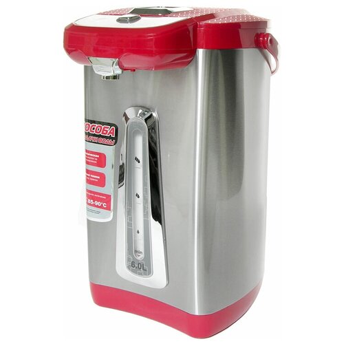 Термопот 6л SA-1346RS подсветка красный металл 449500₽