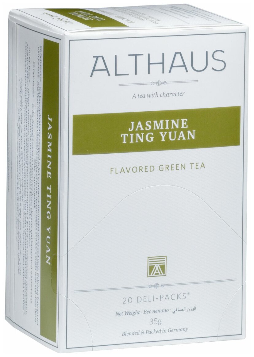 Althaus Jasminе Ting Yuan Deli Pack чай ароматизированный в пакетиках, 20 шт