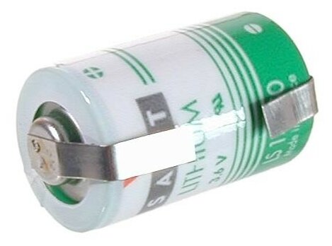 Батарейка Saft LS 14250 CNR 1/2AA с лепестковыми выводами