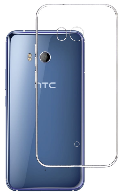 Чехол панель-накладка Чехол. ру для HTC U11 ультра-тонкая полимерная из мягкого качественного силикона прозрачная