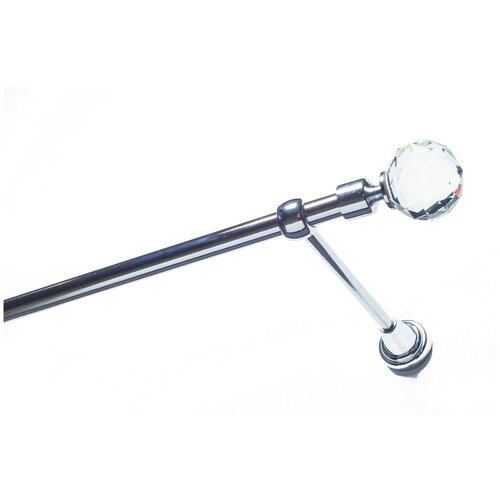 Карниз для штор 4,5 метра AICITY16 бриллиант серебро глянец