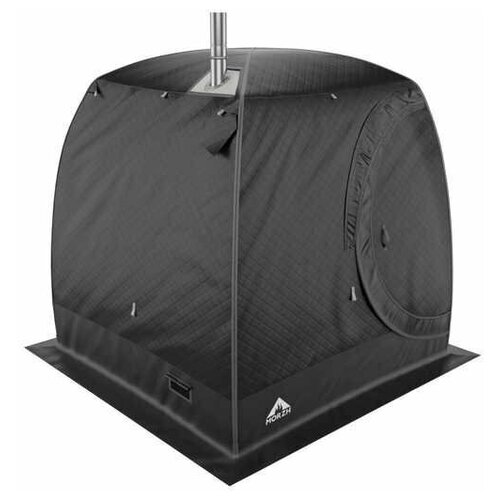 Мобильная баня морж (MORZH) LUX с 1-м окном, триколор