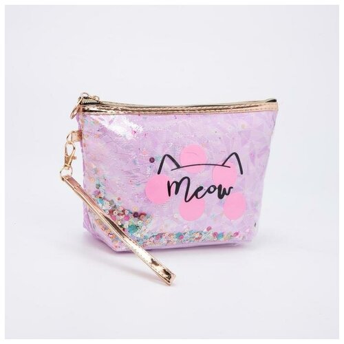 фото Косметичка на молнии, цвет сиреневый./в упаковке шт: 1 no name