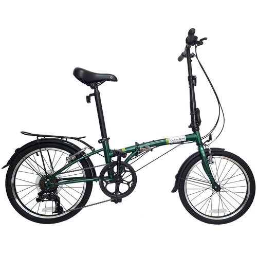 фото Велосипед dahon dream d6 складной, turkish green. крылья, багажник, подножка