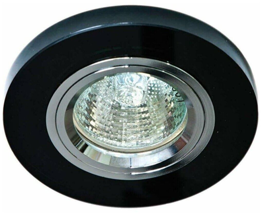Светильник потолочный, MR16 G5.3 черный, серебро, 8060-2 - фотография № 1