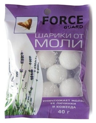 Force Guard Шарики иснсектицидные от моли 40 гр