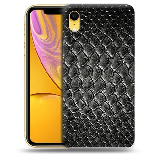 Дизайнерский силиконовый чехол для Iphone Xr Кожа змей