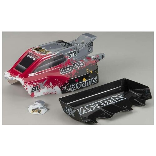 arrma передняя распорка алюминий красный ar330148 Корпус ARRMA ADX-10 2013 Grunge and Wing (красный) AR402054