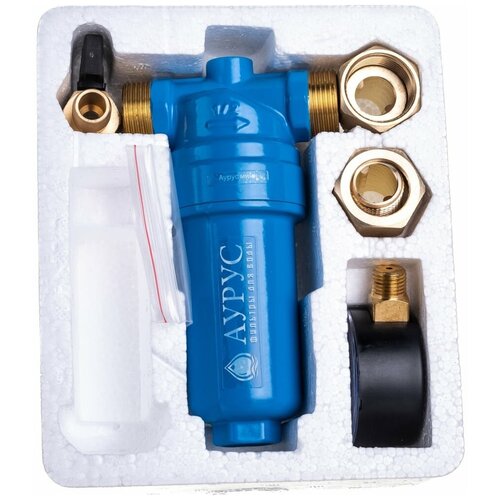 Аурус фильтр для воды -мини 300 л/ч проточный с регенерацией для квартиры и кухни 1