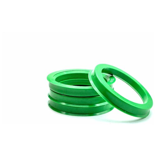 фото Кольца центровочные 73,1х58,1 green 4 шт высококачественный пластик sds exclusive
