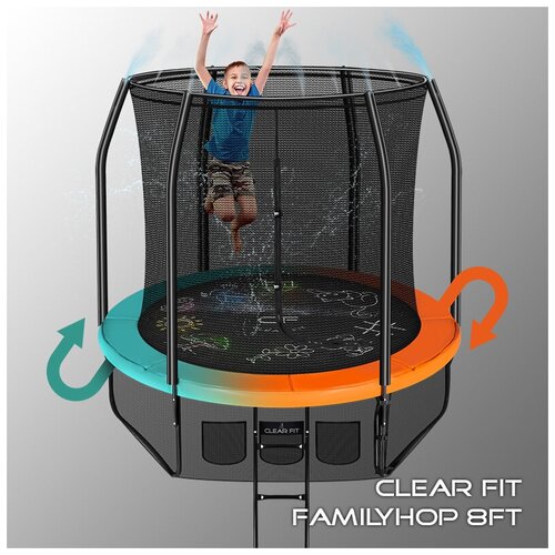 фото Каркасный батут clear fit familyhop 8ft