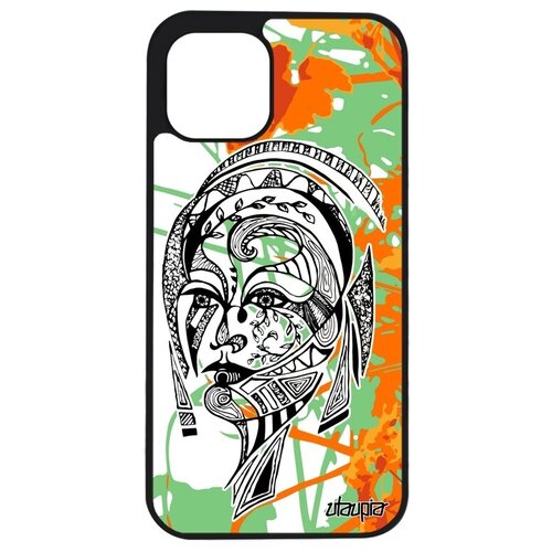 фото Качественный чехол на мобильный // apple iphone 12 mini // "портрет женщины" fleur девушка, utaupia, цветной