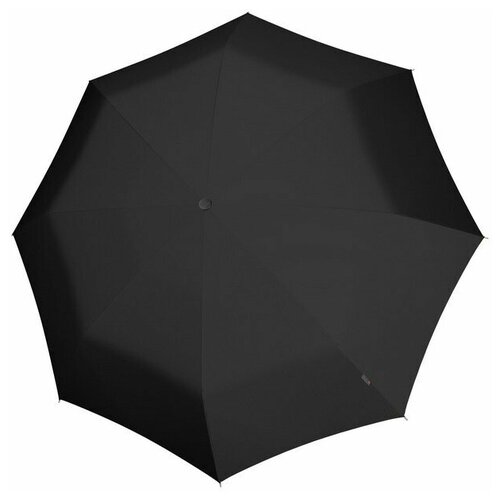 Зонт-трость Knirps, механика, купол 130 см, 8 спиц, система «антиветер», чехол в комплекте, черный