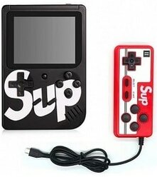 Портативная игровая приставка SUP Game Box Plus 400 в 1 + джойстик (геймпад) / игровая консоль Sup Game Box 400 in 1 / Retro Game PLUS / Black