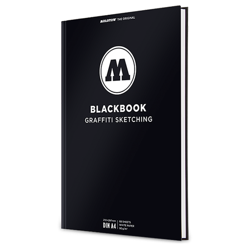 Molotow Скетчбук Blackbook A4, портрет, 120г/м2, 68л