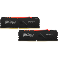 Оперативная память Kingston FURY Beast RGB 32 ГБ (16 ГБ x 2 шт.) DDR4 3200 МГц DIMM CL16 KF432C16BB1AK2/32