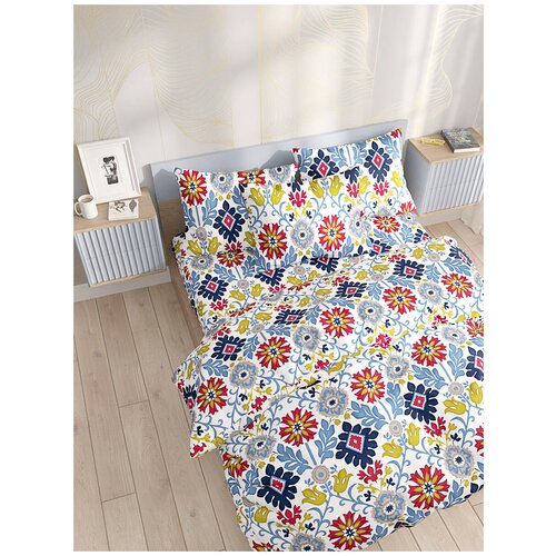 фото Постельное белье сказка "sweet life" семейное наволочка 50х70 см 2 шт простынь на резинке 160х200 см пододеяльник 145х215 см(2шт)