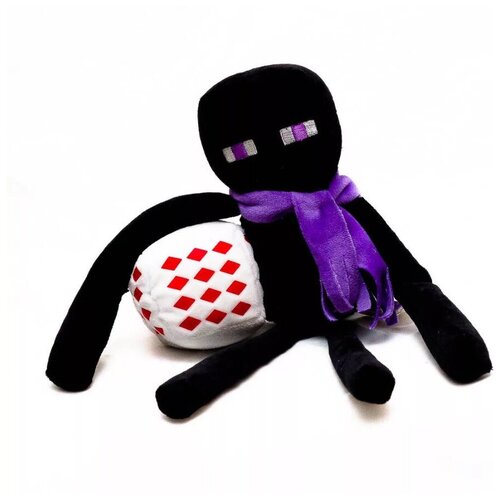 Мягкая игрушка Minecraft Enderman purple scarf 