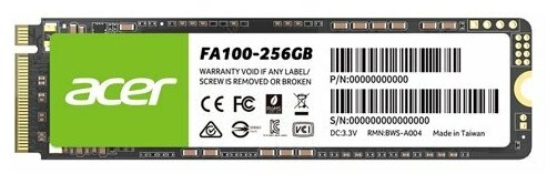 Накопитель SSD 256Gb Acer Premier FA100 (BL.9BWWA.118)